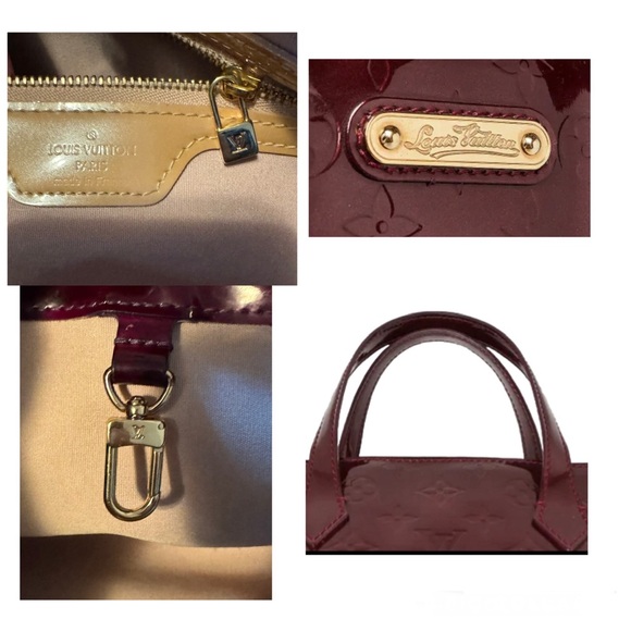 Louis Vuitton Wilshire PM Monogram Vernis in Amarante with COA - Picture 10 of 13